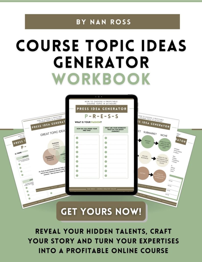 Course Topic Ideas Generator Workbook